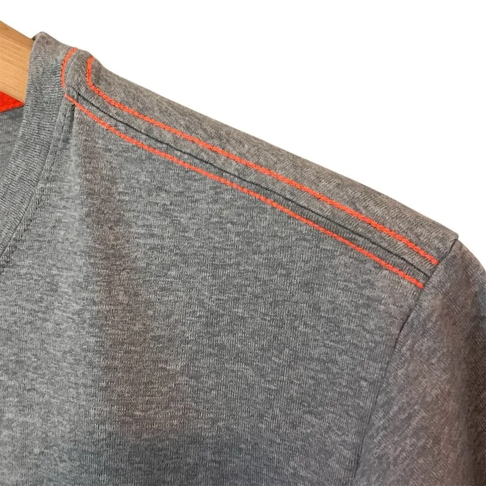 The North Face Tee Shirt Men’s Small Gray Orange TNF Mountain Athletics Training